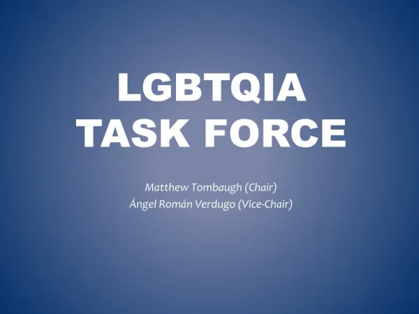 LGBTQIA Task Force
