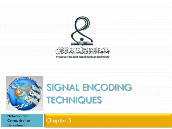 Signal Encoding techniques