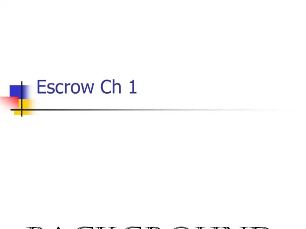 Escrow Ch 1