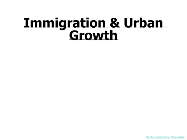 Immigration Urban Growth