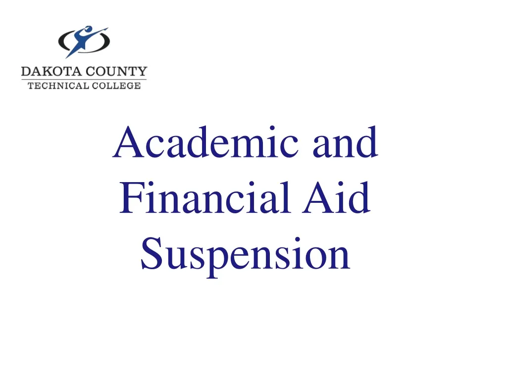academic and financial aid suspension