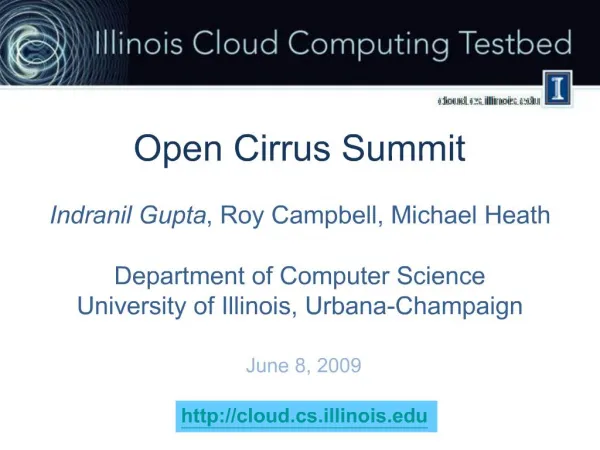 Open Cirrus Summit