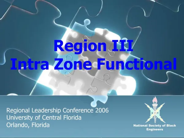 Region III Intra Zone Functional