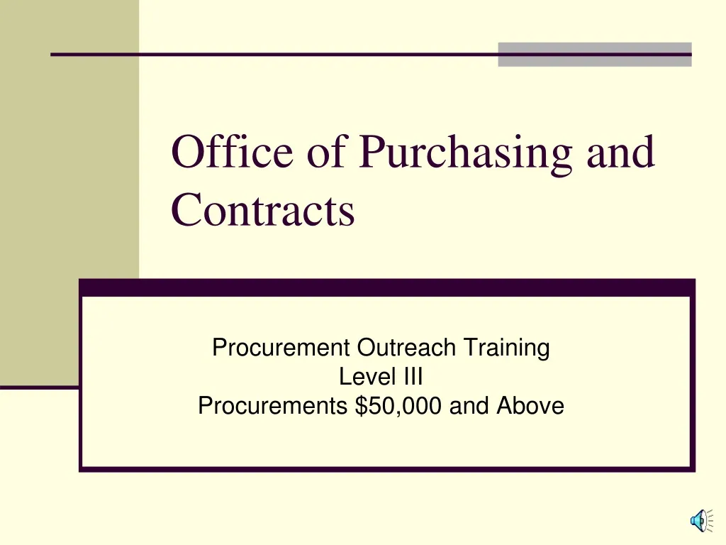 office of purchasing and contracts