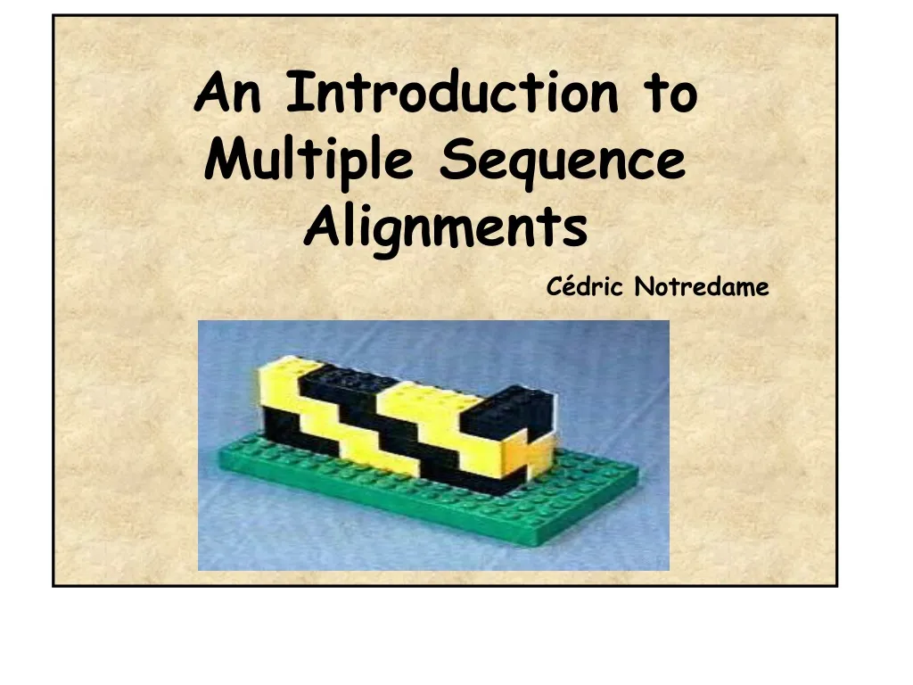 an introduction to multiple sequence alignments