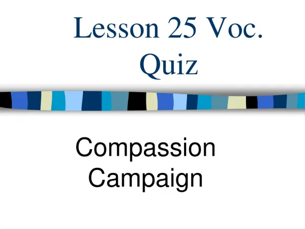 Lesson 25 Voc. Quiz