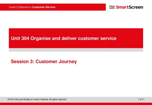 Session 3: Customer Journey