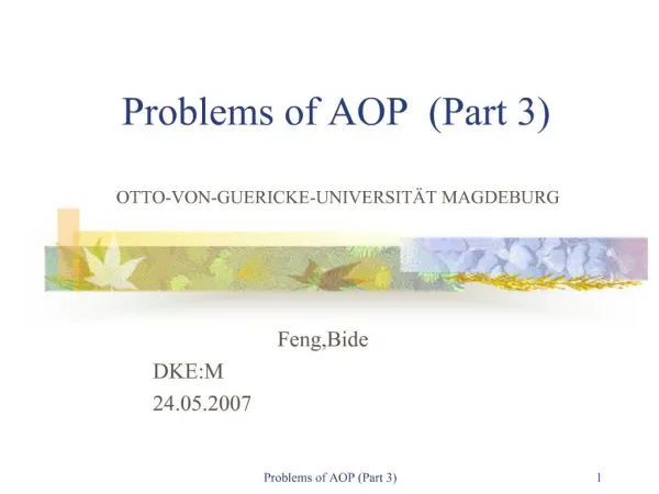 Problems of AOP Part 3