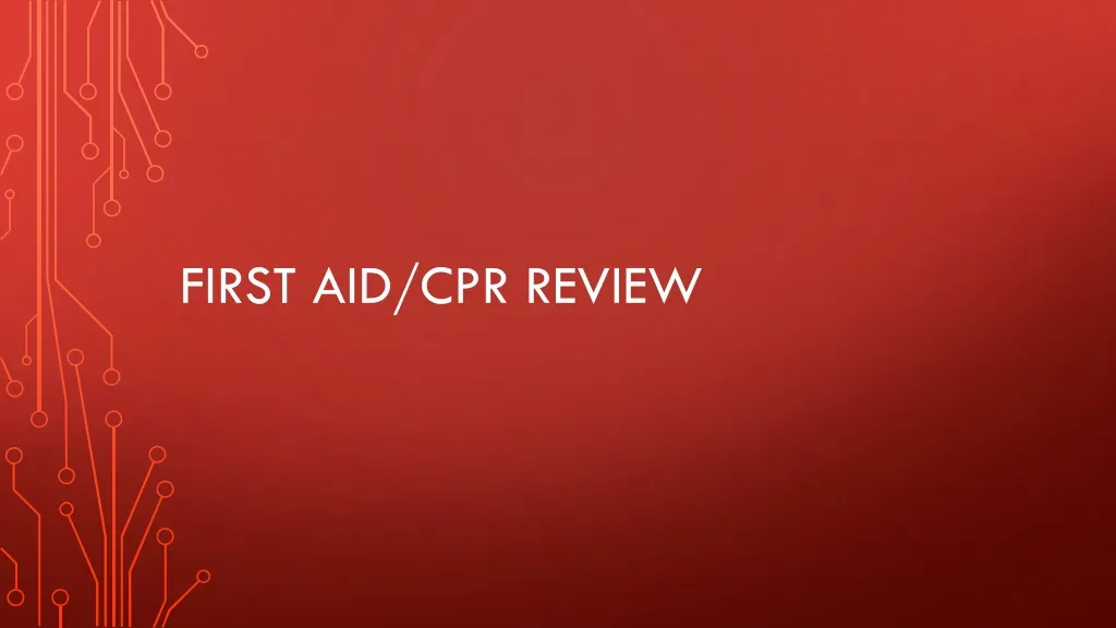 first aid cpr review