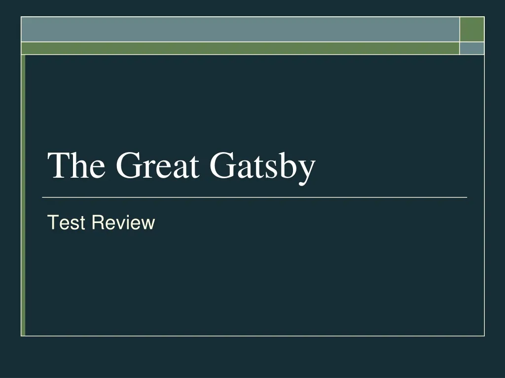 the great gatsby