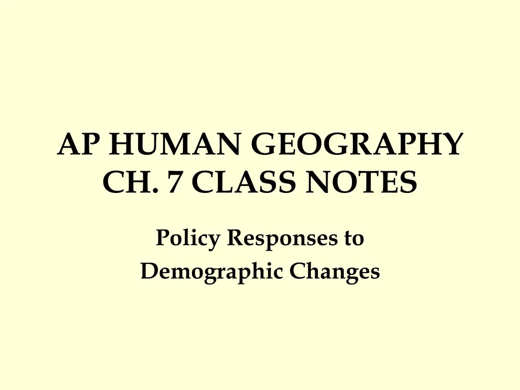 ap human geography ch 7 class notes