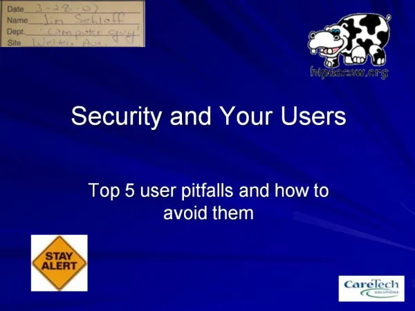 Security and Your Users