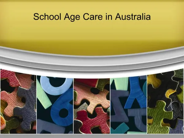 School Age Care in Australia