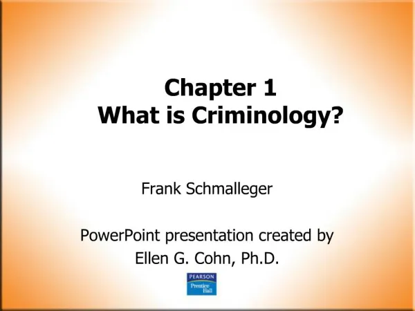 Chapter 1 What is Criminology