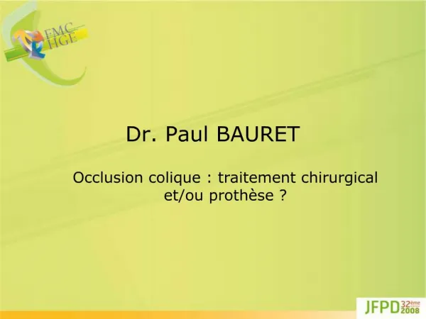 Dr. Paul BAURET