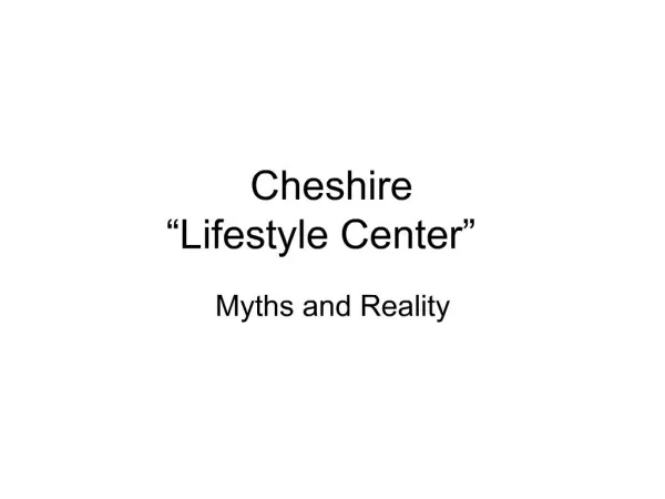 Cheshire Lifestyle Center