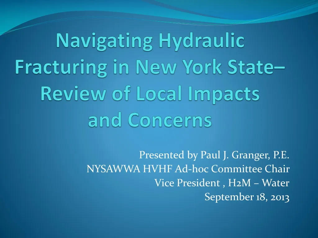 navigating hydraulic fracturing in new york state review of local impacts and concerns