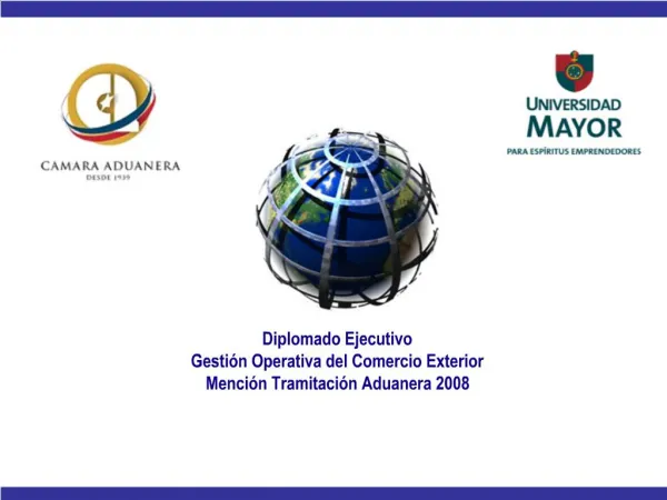 Diplomado Ejecutivo Gesti n Operativa del Comercio Exterior Menci n Tramitaci n Aduanera 2008