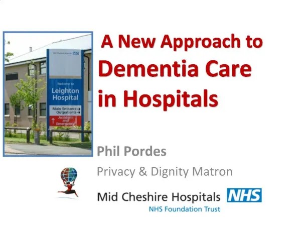 A New Approach to Dementia Care in Hospitals