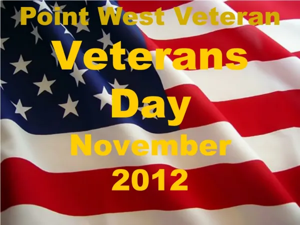 Veterans Day November 2012