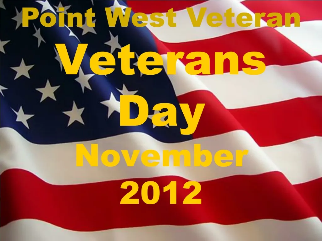 veterans day november 2012