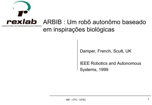 ARBIB : Um rob auton mo baseado em inspira es biol gicas