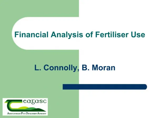 Financial Analysis of Fertiliser Use