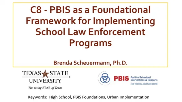 Keywords: High School, PBIS Foundations, Urban Implementation
