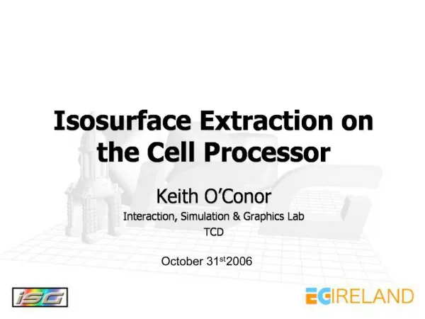 Isosurface Extraction on the Cell Processor