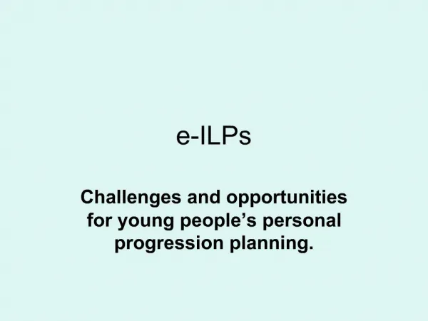 E-ILPs