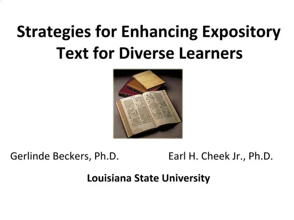 Strategies for Enhancing Expository Text for Diverse Learners