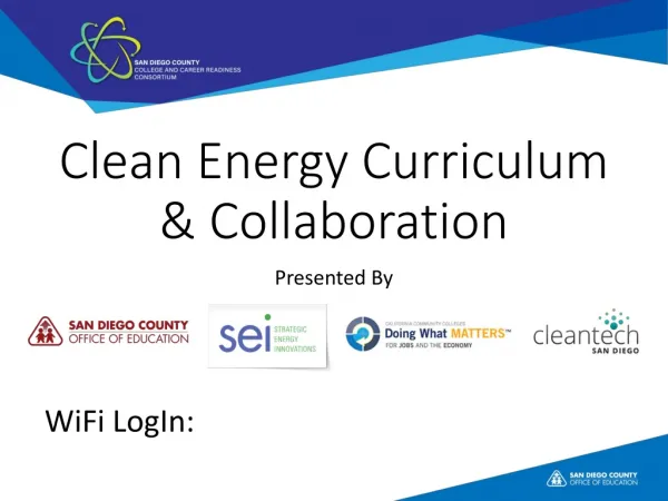 Clean Energy Curriculum &amp; Collaboration
