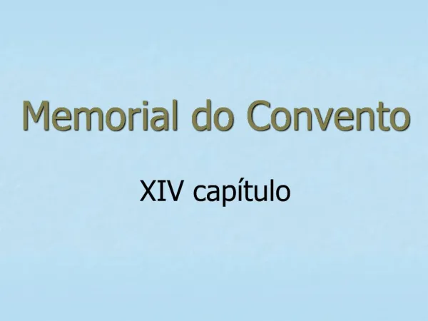 Memorial do Convento