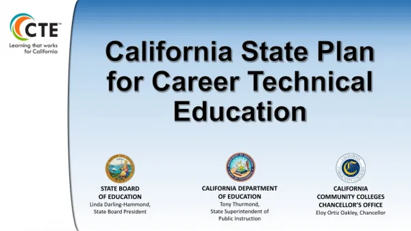 California State Plan for Career Technical Education