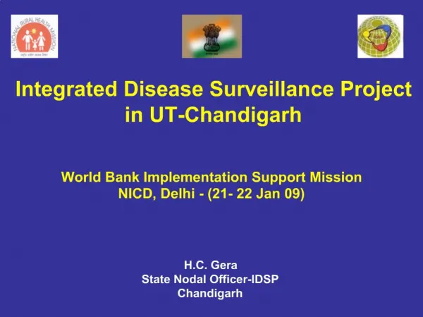 Integrated Disease Surveillance Project in UT-Chandigarh