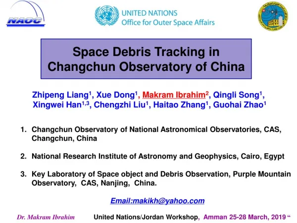 Space Debris Tracking in Changchun Observatory of China