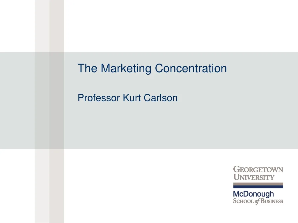 the marketing concentration professor kurt carlson