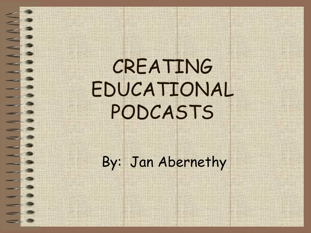 creating educational podcasts