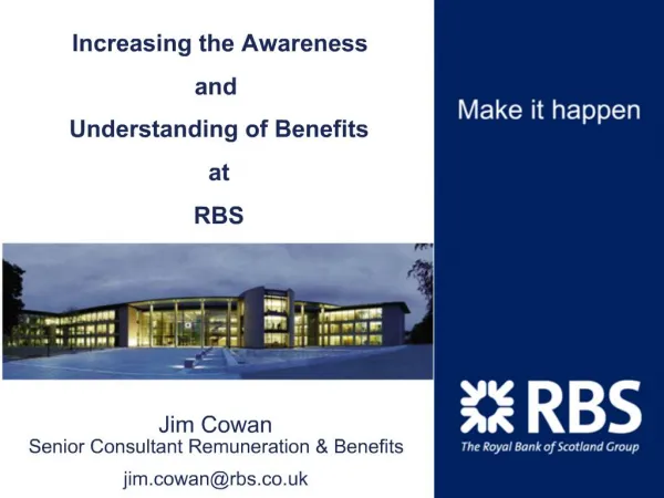 Jim Cowan Senior Consultant Remuneration Benefits jim.cowanrbs
