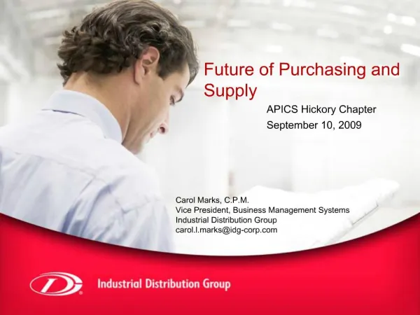 Future of Purchasing and Supply