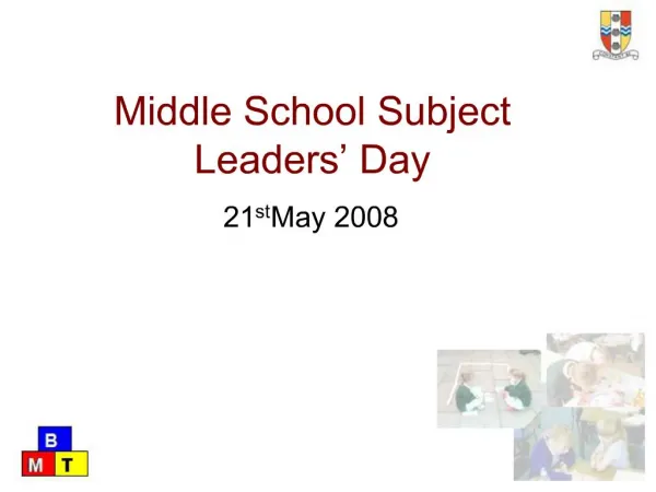 Middle School Subject Leaders Day