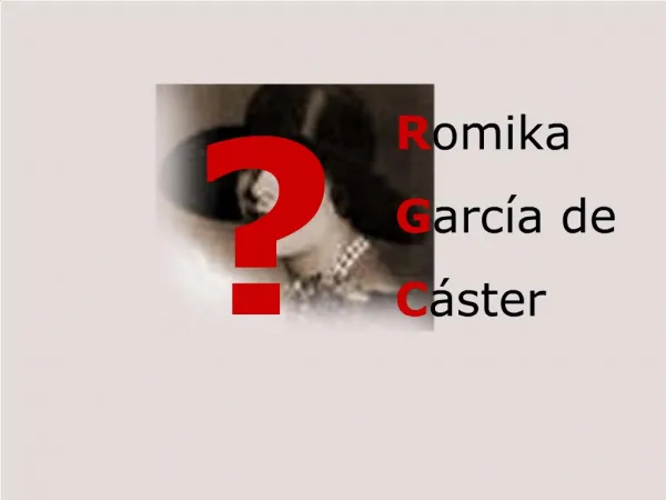 Romika Garc a de C ster