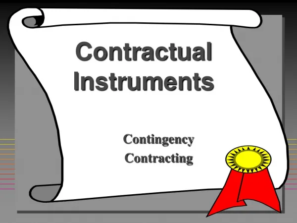 Contractual Instruments