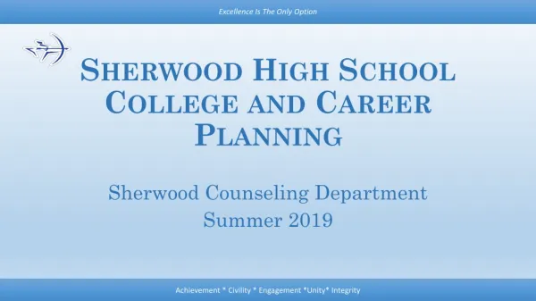 Sherwood High School College and Career Planning