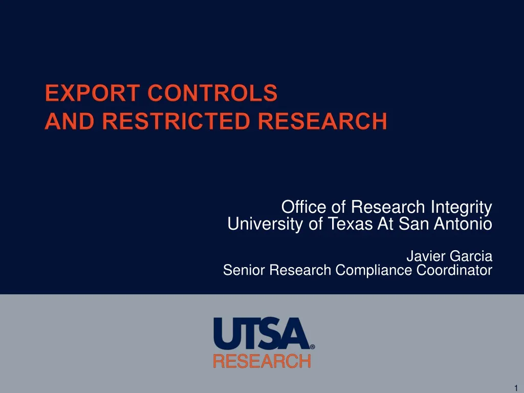 export controls and restricted research
