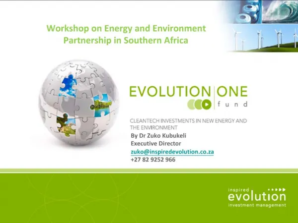Workshop on Energy and Environment Partnership in Southern Africa