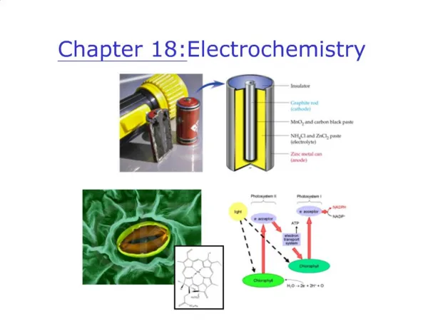 Chapter 18: Electrochemistry