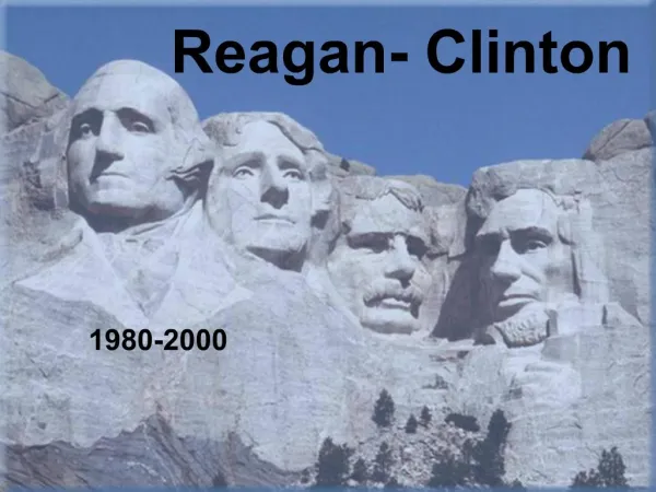 Reagan- Clinton