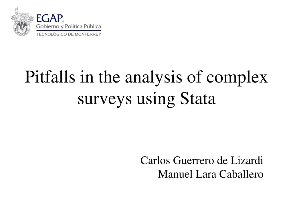 pitfalls in the analysis of complex surveys using