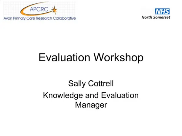 Evaluation Workshop